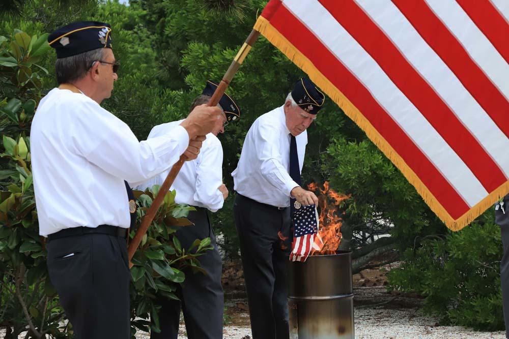 Retirement of Unserviceable Flags Ceremony