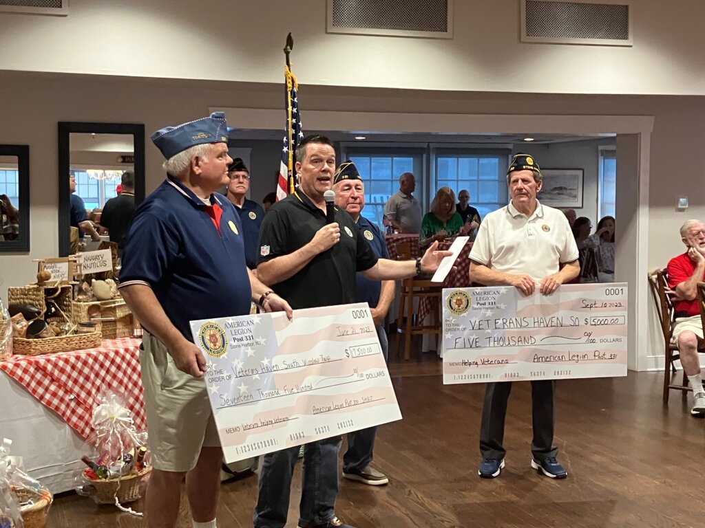 Spaghetti Dinner Donation to Veterans Haven South
